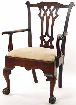 A THomas Chippendale chair made over 200 years ago
