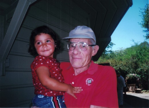 Granddad and grandchild