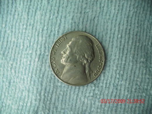1960 Nickel (obverse)