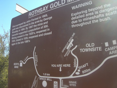 Look out for signs when in middle of nowhere 