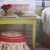 Nicely decorated side table. Nicely decorated side table.