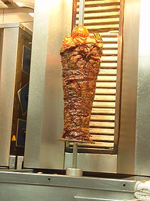 roasted lamb which are served in small pieces  -- like kebab