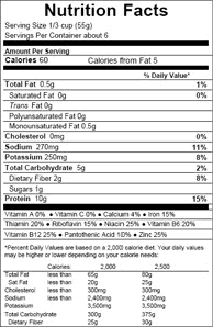 Nutritional Facts Nutritional Facts