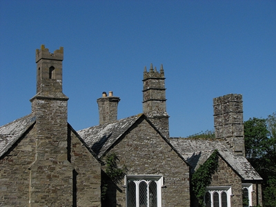 The chimneys were designed to remind Reverend Hawker of the towers of churches that had been significant in his life