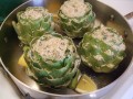 Creative Appetizer Recipe: Mint-Filled Artichokes