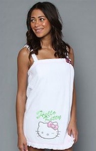 Hello Kitty towel wraps