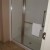 Super clean and average sized shower; not the mini-sized one most hotel rooms have. Super clean and average sized shower; not the mini-sized one most hotel rooms have.