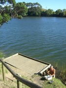 with a caravan you can stay at free spots by river