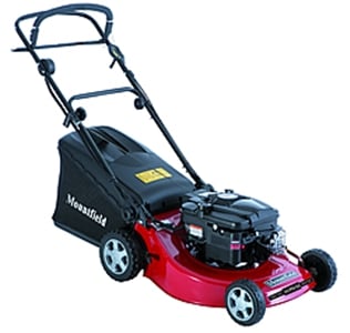 A rotary petrol lawnmower from Mountfield