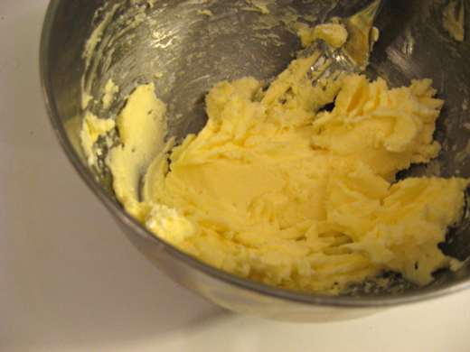 The frosting ingredients are creamed together / Photo by E. A. Wright