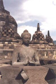 Gautam Buddha statues and stupas