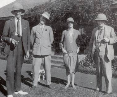 4th right: Lord Dalamere, the 3rd Baron Delamere and one of the finest Kenyan farmers in 1926. Others are (left to right): Raymond de Trafford, Alice de Janz, and Fredric de Janz 