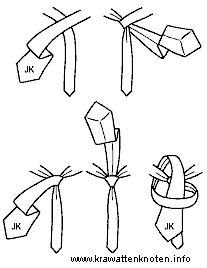 Image from www.krawattenknoten.info - check one of the links above