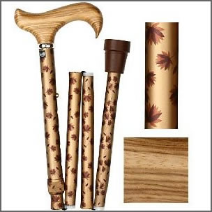 The folding walking stick