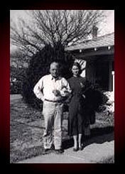 Dad & I, 1948, our house in San Angelo, Texas.