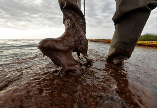 Wading In The Oil