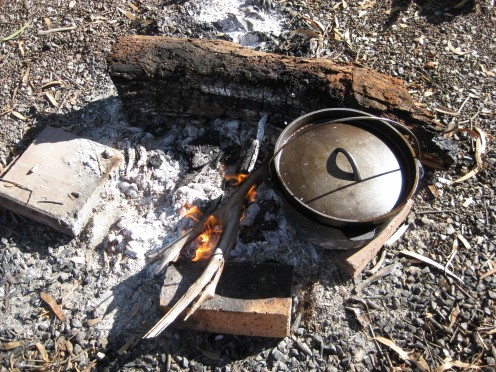 Didnt take long to cook in the ashes.