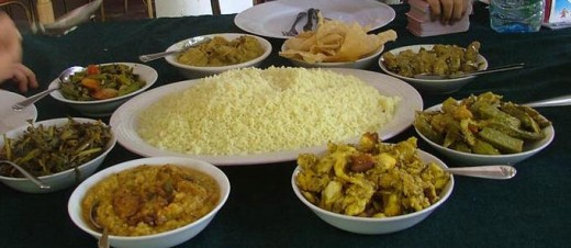 Gourmet lunch or dinner of Sri Lanka