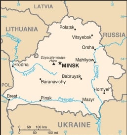 CIA map of Belarus (Public domain images this page.)
