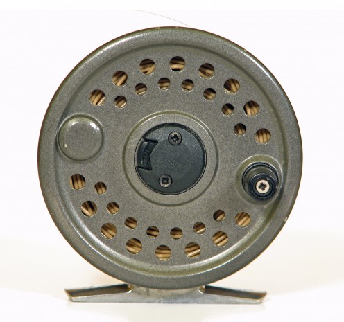 A fly reel.