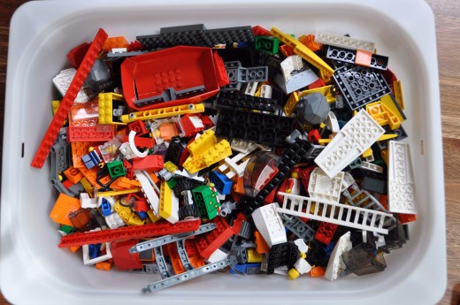 The special pieces bin.
