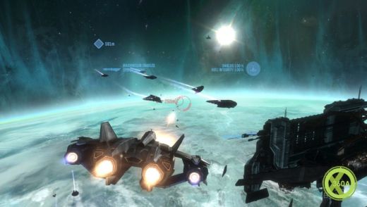 Space battles in Halo Reach!