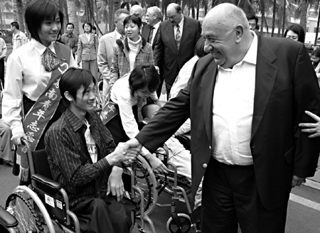 The foundation has donated 2,500 wheelchairs to the province, worth a total of US$130,000. 