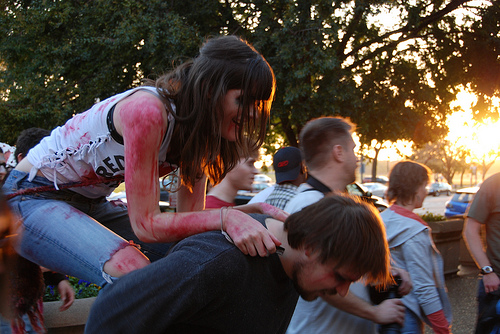 Note the 'Feeding Frenzy' technique in this photo.