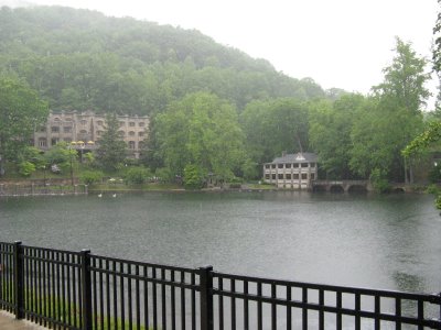 View of Lake Susan, with Main Conference Center Building in the Background to the Left 