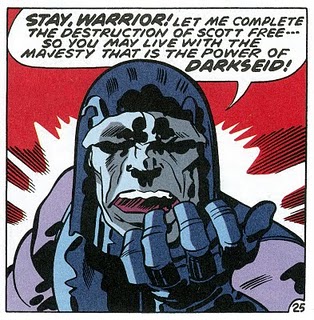 Jack Kirby's Darkseid of Apokolips is rumored to be the major villain for the upcoming season (art by Jack Kirby)