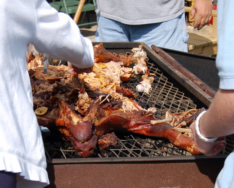 Pondering: What parts of the pig are perfect for pickin'? My guess is everything, especially if you're from the South.