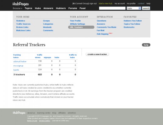 URL Trackers