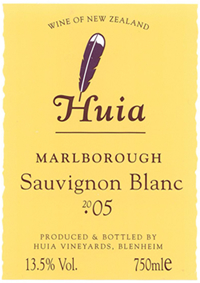 Photo from: http://www.huia.net.nz/wines/label/sauvignonblanc_2005.jpg