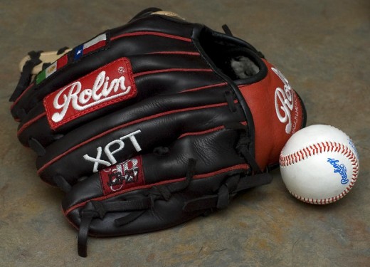 A custom Rolin Baseball Glove - This is a file from the Wikimedia Commons. Author Wyk A custom Rolin Baseball Glove - This is a file from the Wikimedia Commons. Author Wyk