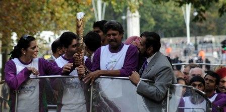 Baton bearers in London