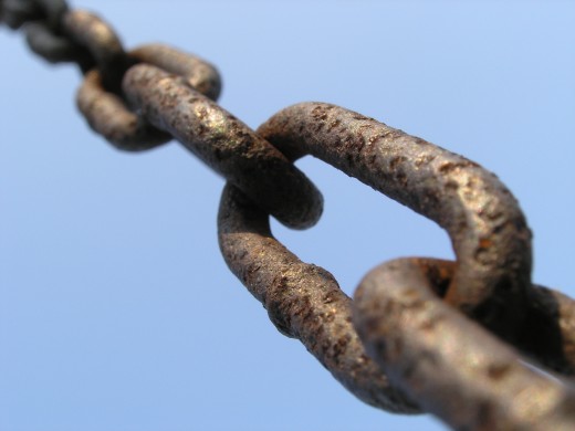 Backlinks create an important chain that helps your site increase in traffic and ranking. Photo from wikimedia commons.
