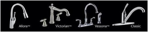 Some of the many Delta Kitchen Faucet Styles