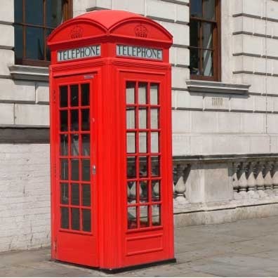 The dear old British telephone box