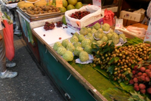 More fruit stalls.