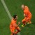 Netherlands' defender Giovanni van Bronckhorst (L) celebrates with Netherlands' striker Arjen Robben after scoring the first goal during the 2010 Football World Cup semi-final match Uruguay vs The Netherlands at Green Point stadium in Cape Town. AFP/ Netherlands' defender Giovanni van Bronckhorst (L) celebrates with Netherlands' striker Arjen Robben after scoring the first goal during the 2010 Football World Cup semi-final match Uruguay vs The Netherlands at Green Point stadium in Cape Town. AFP/