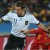 Spain v Germany Semi Finals in South Africa July 2010 Miroslav Klose sends Carles Puyol to the floor with his brute strengthPicture/ AFP Spain v Germany Semi Finals in South Africa July 2010 Miroslav Klose sends Carles Puyol to the floor with his brute strengthPicture/ AFP