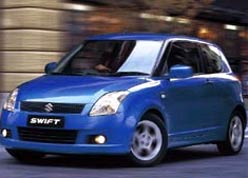 Maruti Swift Diesel Metallic Blue Front side view