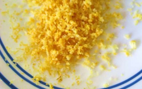 Freshly grated lemon zest / Photo by E. A. Wright