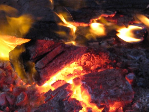 Love a fire in winter !