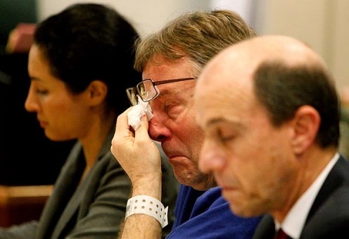 Asked if he had slammed on his brakes after passing the pair, Thompson told the jury: "No, I did not slam on my brakes." But the court was then played a 911 tape where Thompson could clearly be heard telling the operator: "I slammed on my brakes." Ye