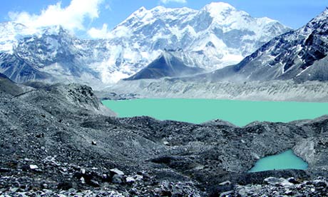 Further evidence of glacial meltdown. Melting glaciers mean that people in the Andes and south of the Himalayas will be without water for a large portion of the year.