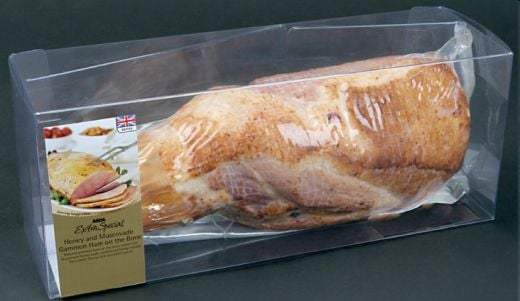 A double-wrapped meat product