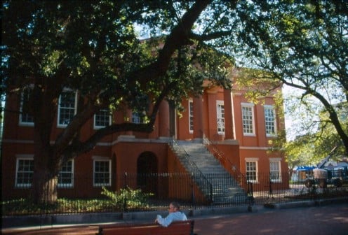 The 1846 Greek Revival Courthouse in Portsmouth, Virginia, now a museum. 
