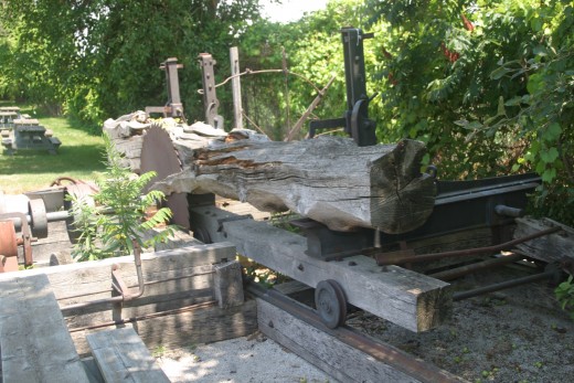 Part of a saw mill which was connected to the BAI vocational school in Dresden, Ontario