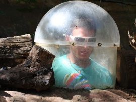 Man Inside Bubble ~  Courtesy of Photo8